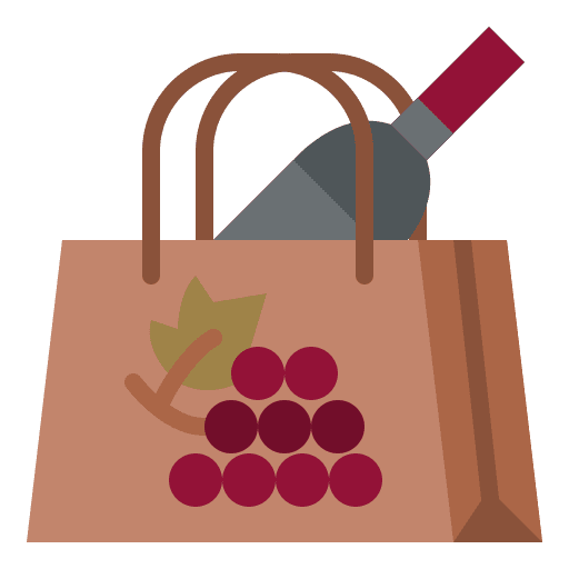 Shopping wine wine bottle shopping store icon