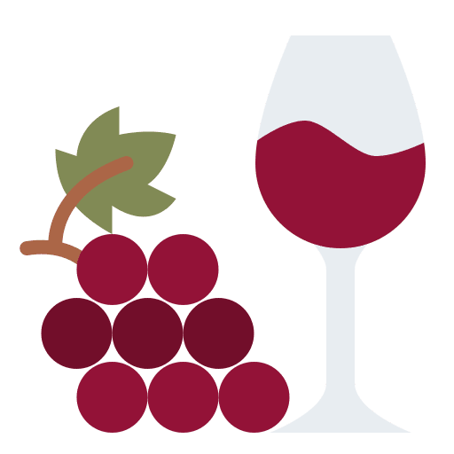 Wine glass alcoholic winery icon