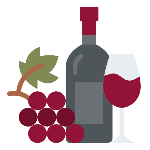 Wine winery beverage food and restaurant icon