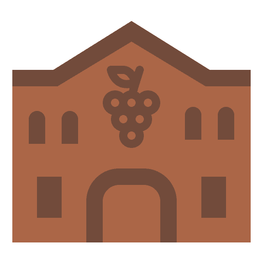 Winery wine building factory icon Winery wine building factory icon