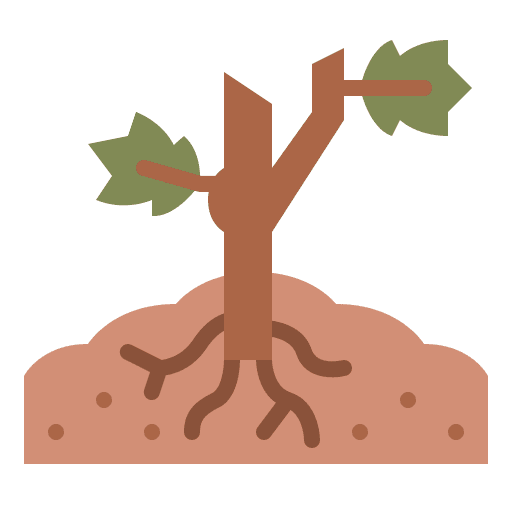 Planting sprout farming and gardening planting icon Planting sprout farming and gardening planting icon