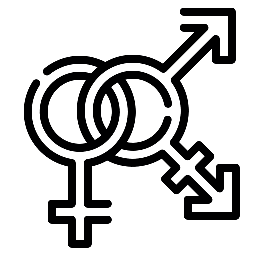 Transgender transgender shapes and symbols sign icon