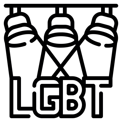 Spotlight stage lgbt miscellaneous icon