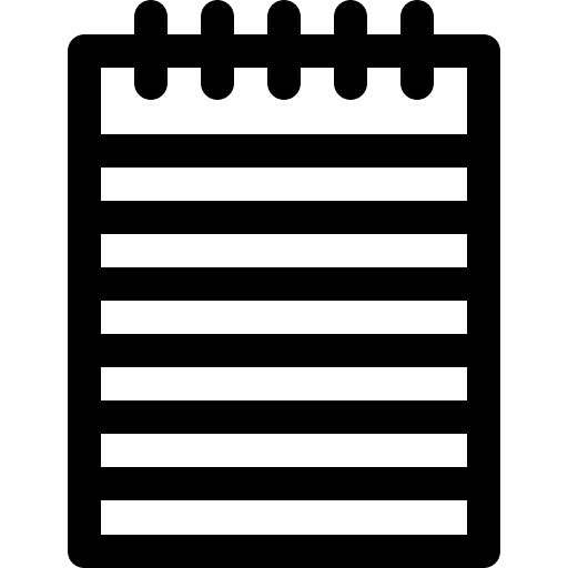 Notepad education write note icon