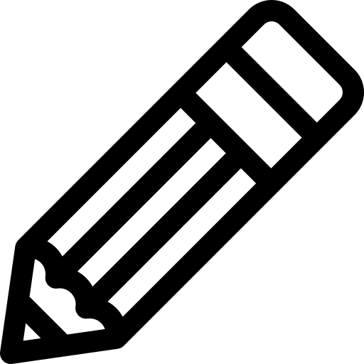 Pencil education draw stationery icon