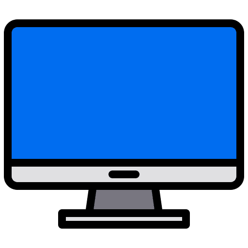 Computer computer data analytics infographic icon