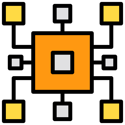 Mind map analytics diagram ui icon