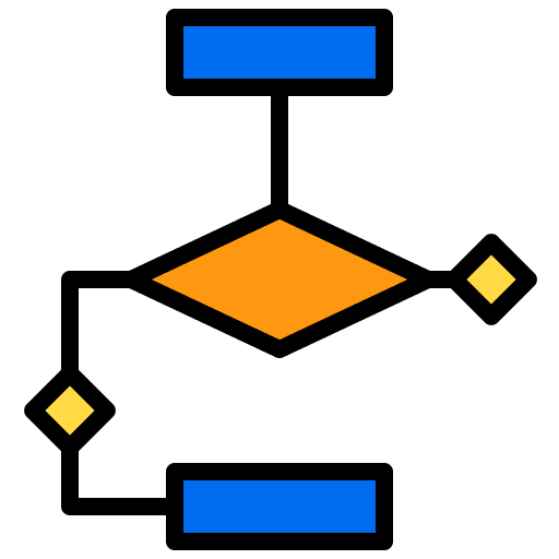 Flowchart infographic flow chart graphic icon Flowchart infographic flow chart graphic icon