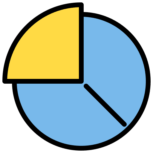 Pie chart analytics statistics infographic icon Pie chart analytics statistics infographic icon