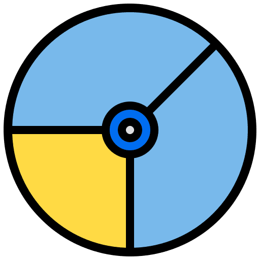 Round chart round chart analytics radial icon Round chart round chart analytics radial icon
