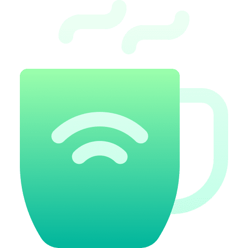 Coffee mug wireless mug electronics icon