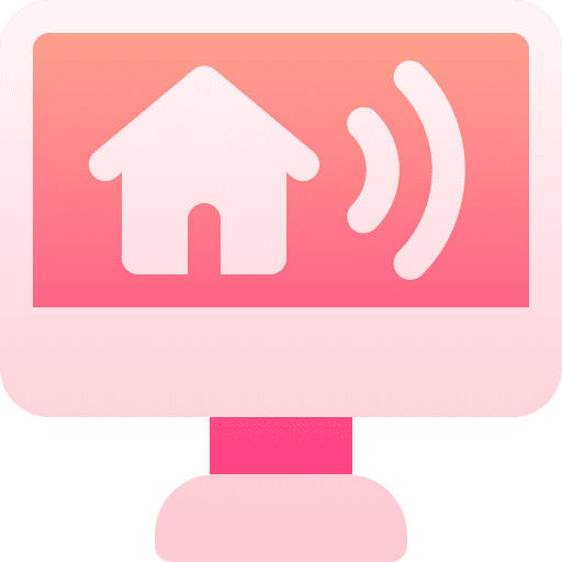 Monitor technological technology home automation icon Monitor technological technology home automation icon