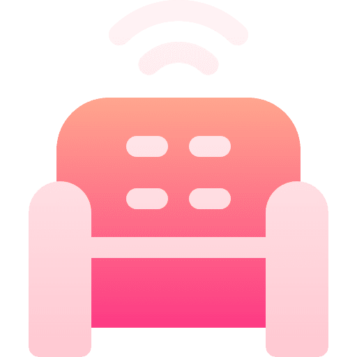 Armchair electronics technology digital icon Armchair electronics technology digital icon