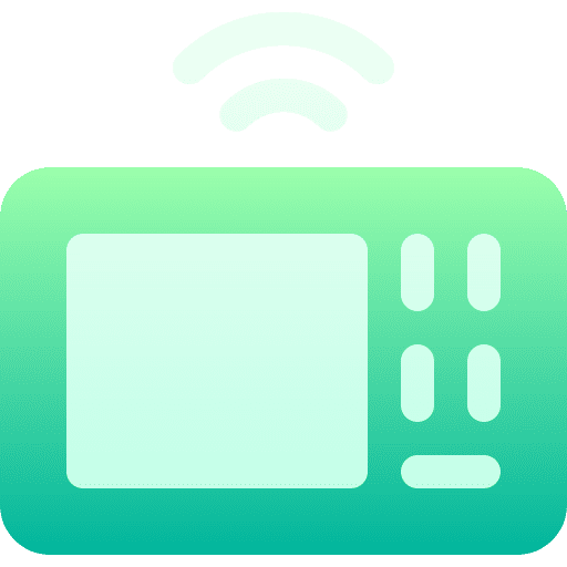 Microwave internet of things internet microwave oven icon Microwave internet of things internet microwave oven icon