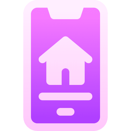 Smart home house mobile application domotics icon Smart home house mobile application domotics icon