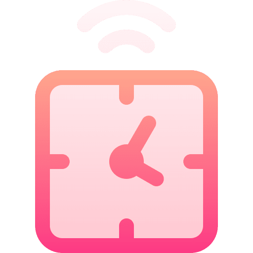 Clock wireless home automation watch icon Clock wireless home automation watch icon