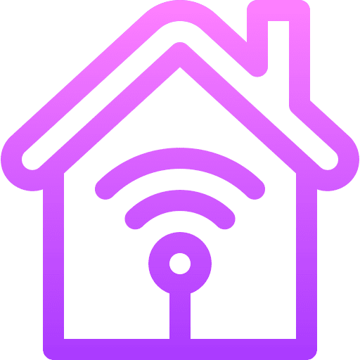 Domotics internet electronics smart house icon