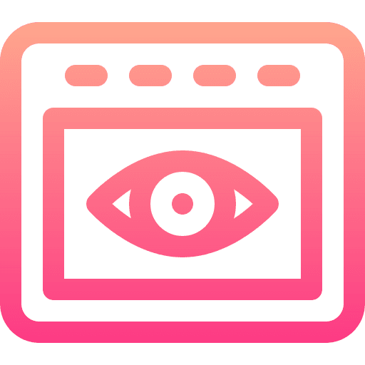 Eye scanner optometrist eye recognition biometric recognition icon
