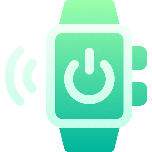 Smartwatch power electronics technology icon Smartwatch power electronics technology icon
