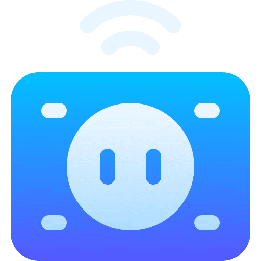 Socket plug internet of things smart house icon Socket plug internet of things smart house icon