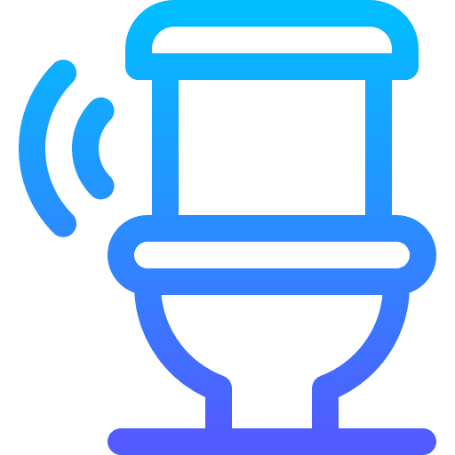 Toilet restroom domotics furniture and household icon