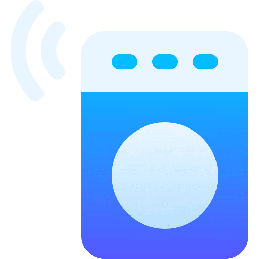 Washing machine smart home electronics internet icon Washing machine smart home electronics internet icon