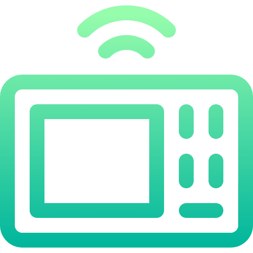 Microwave wireless food and restaurant electronics icon Microwave wireless food and restaurant electronics icon