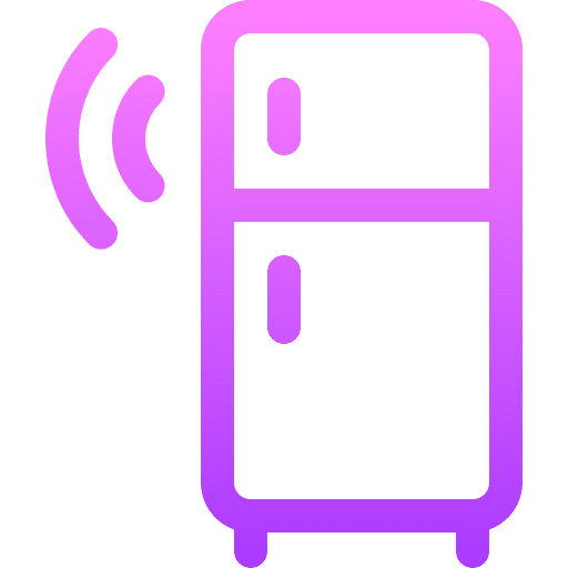 Smart fridge smart refrigerator refrigerator internet of things icon Smart fridge smart refrigerator refrigerator internet of things icon