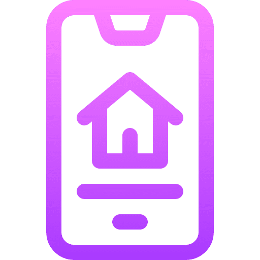 Smart home mobile application security settings icon Smart home mobile application security settings icon