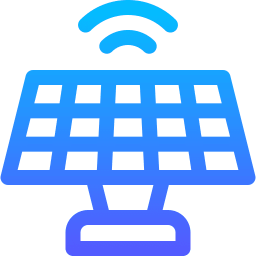 Solar panel electronics technology wifi signal icon Solar panel electronics technology wifi signal icon