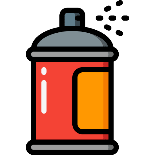Can graphic spraying can icon