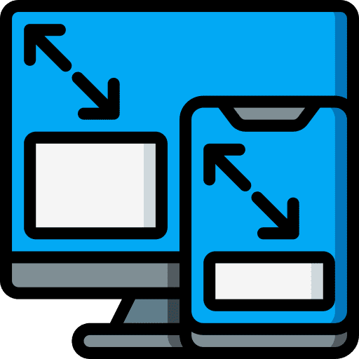 Computer art and design web website icon