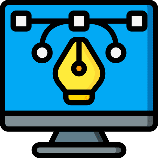 Computer design vector tool icon