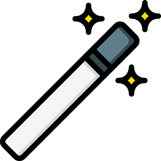 Wand art and design wand magic icon