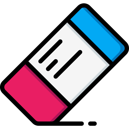 Eraser erase tool remove icon