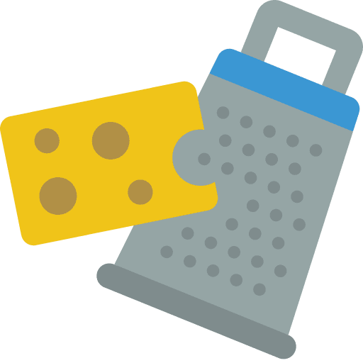 Grating cheese food cooking grater icon