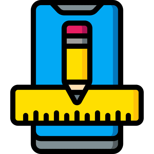 Mobile pencil mobile phone icon