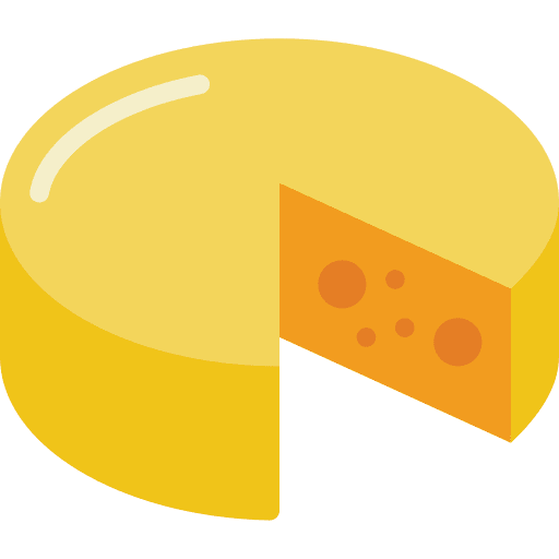 Parmesan healthy food food and restaurant fattening icon