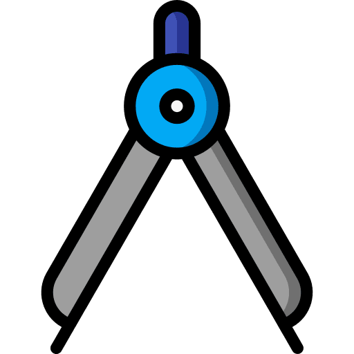 Tool design art compass icon