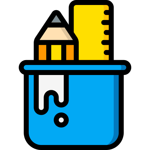 Tools art and design pot tools icon