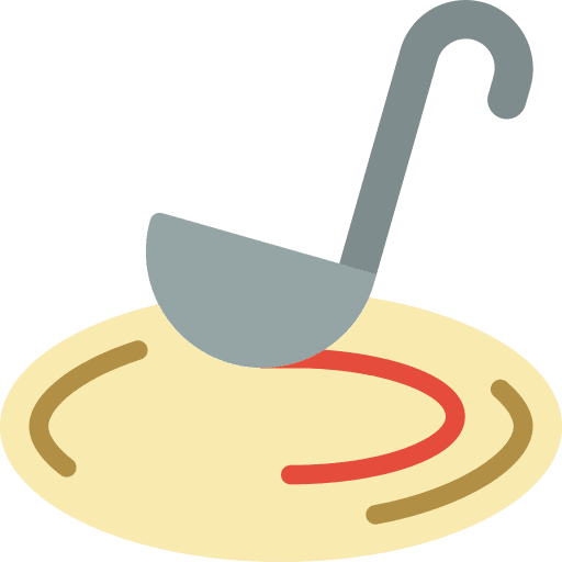 Ladle pizza bread ladle food and restaurant icon