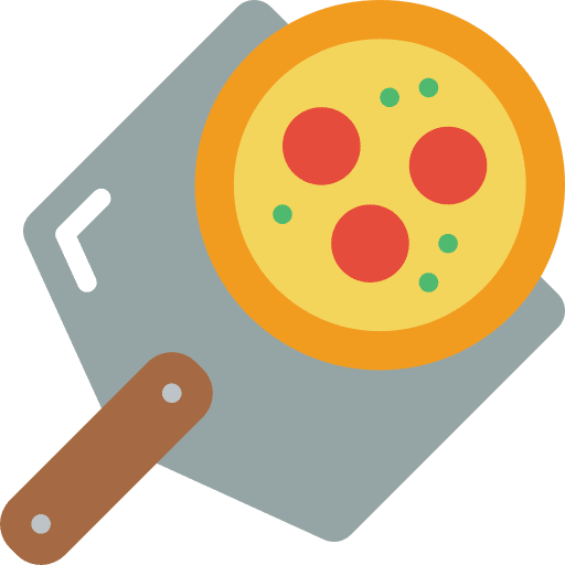 Spatula italian food pizza cheese icon