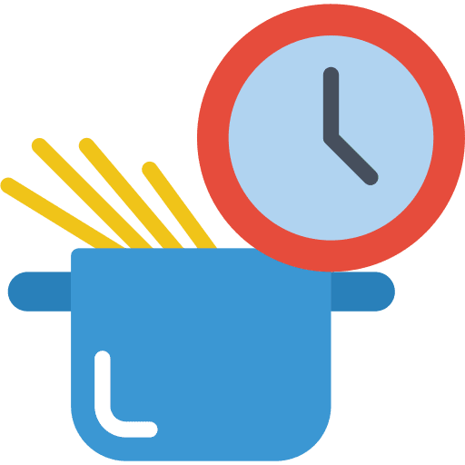 Time spaghetti time boiling icon