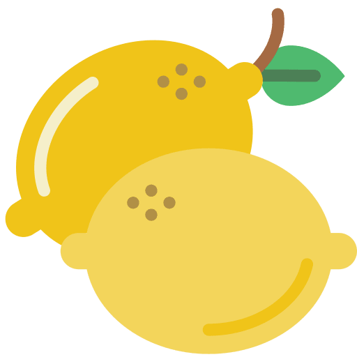 Lemon fruit food and restaurant diet icon