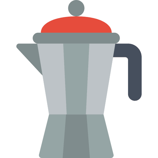 Moka pot food and restaurant coffee maker coffee shop icon