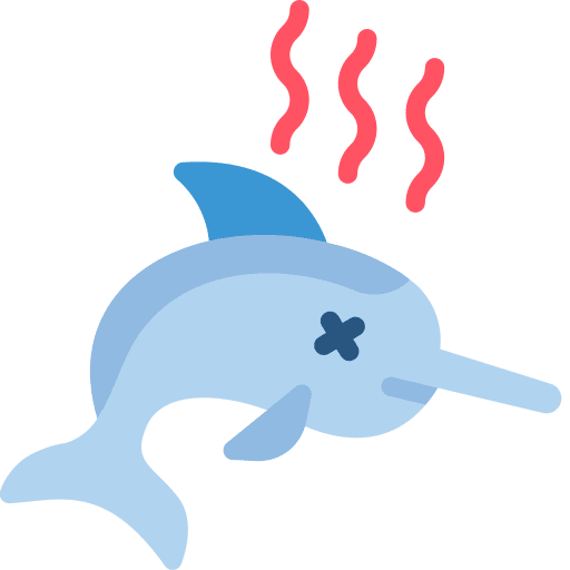 Swordfish sea life aquatic animals icon
