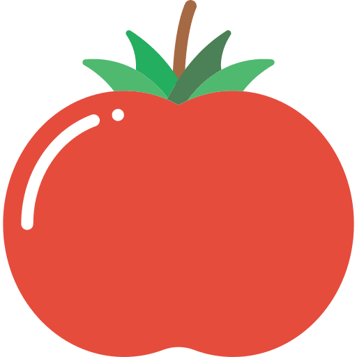 Tomato viburnum fruit food and restaurant vegan icon