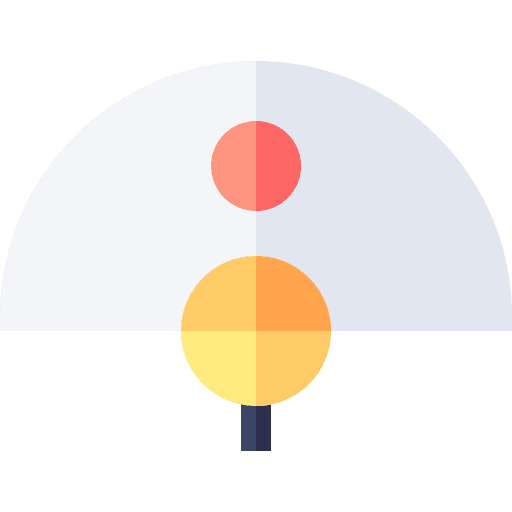 Fan oriental summer uchiwa icon
