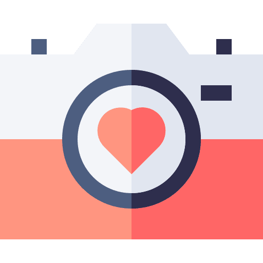 Photo camera love photo camera heart icon Photo camera love photo camera heart icon