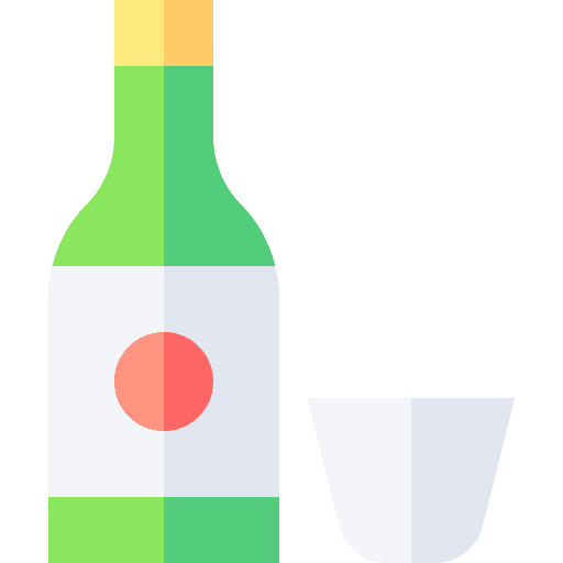 Sake food bottle drinking icon Sake food bottle drinking icon